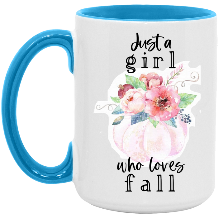 Just A Girl Who Loves Fall ceramic coffee mug
