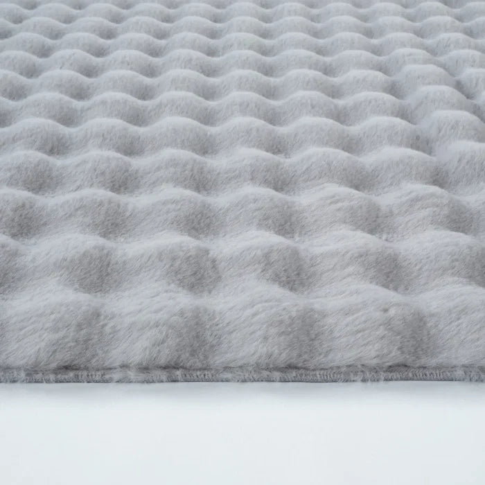 Kaşmir Halı Cosy Premium Bubble Gris clair Ovale, 100x150 cm
