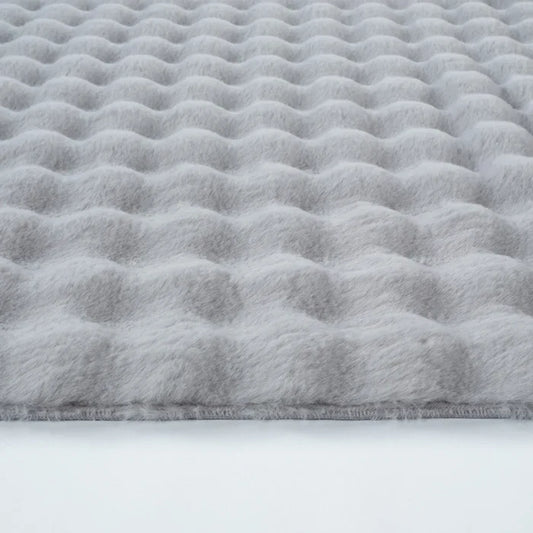 Kaşmir Halı Cosy Premium Bubble Gris clair Ovale, 100x150 cm
