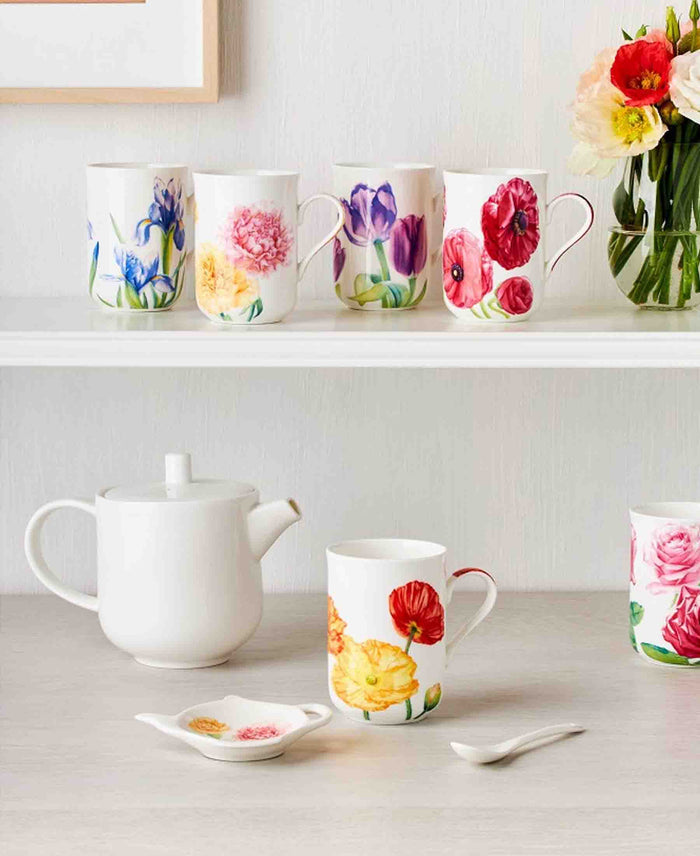 Katherine Castle Floriade Mug 350ML Ranunculus Gift Boxed