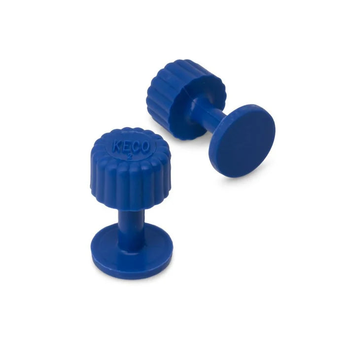 Keco Dead Center 13 mm Blue Round Finishing Glue Tabs (10 Pack)
