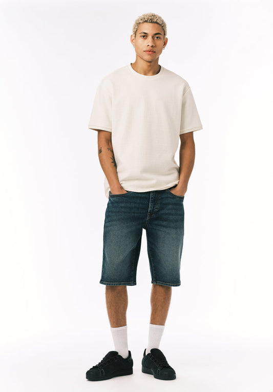 Buffalo Men Tops White Knit Knit Short Sleeve Textured Knit Regular Fit