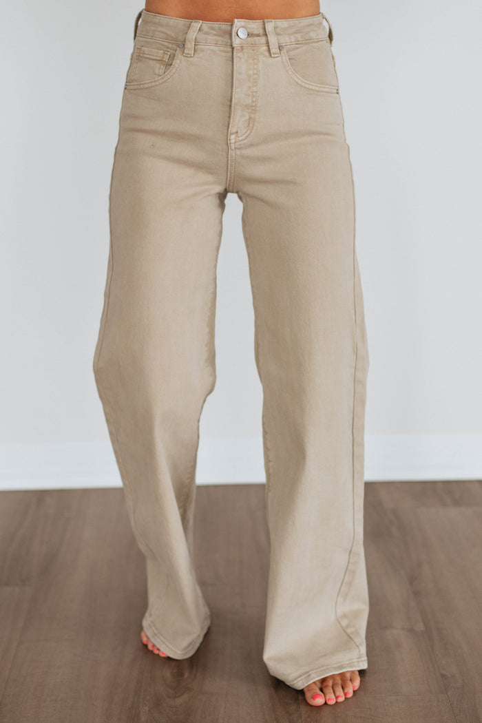 Kenna Risen Jeans - Khaki