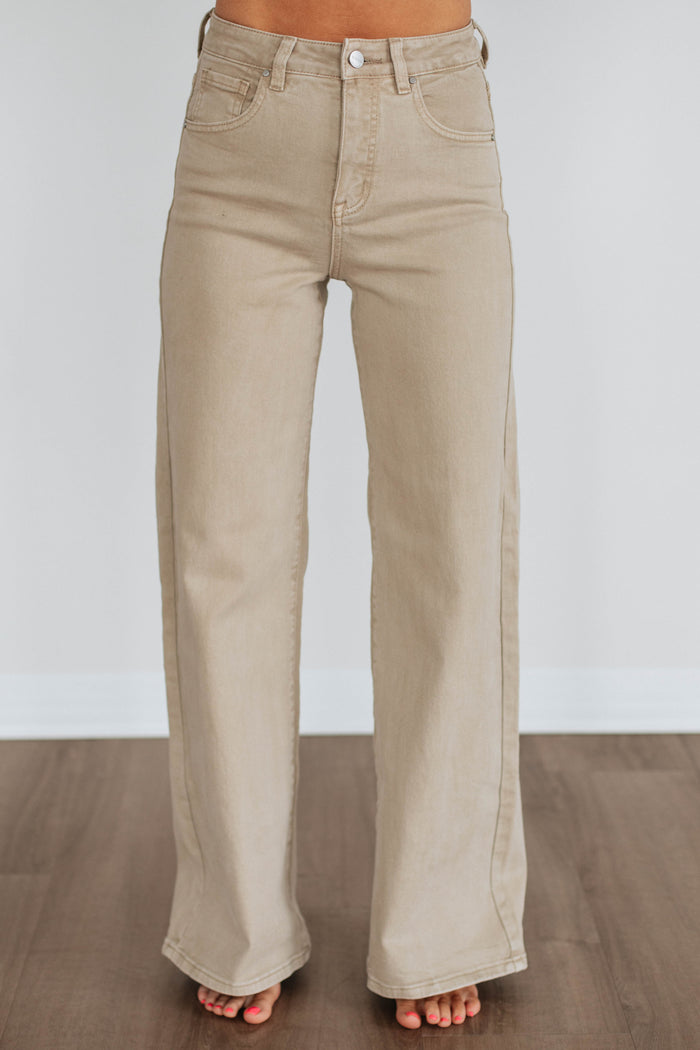 Kenna Risen Jeans - Khaki