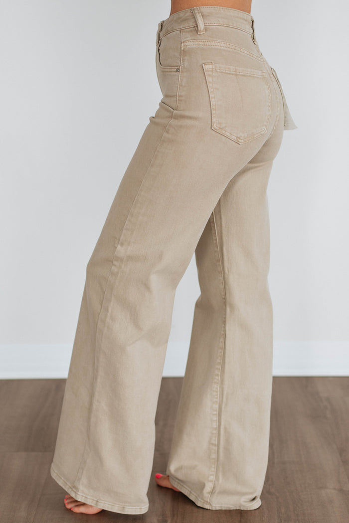 Kenna Risen Jeans - Khaki