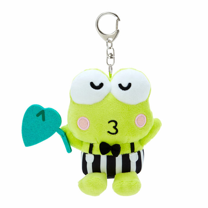 Keroppi Plush Mascot Keychain (Happy Song and Dance Series) Accessory Japan Original
