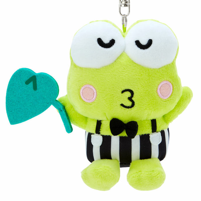 Keroppi Plush Mascot Keychain (Happy Song and Dance Series) Accessory Japan Original