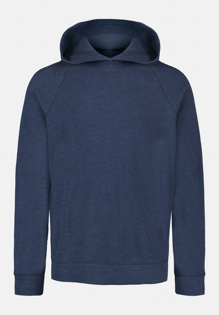 Buffalo Men Tops Navy Knit Knit Long Sleeve Relaxed Fit Ribbed Cuffs