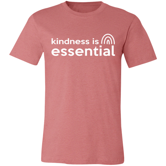 Kindness is Essential graphic t-shirt in Heather Mauve
