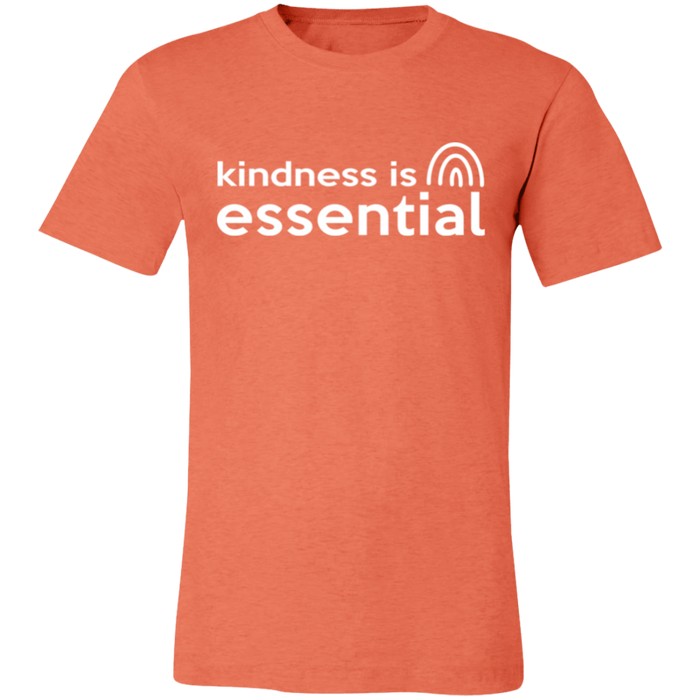 Kindness is Essential graphic t-shirt in Heather Orange