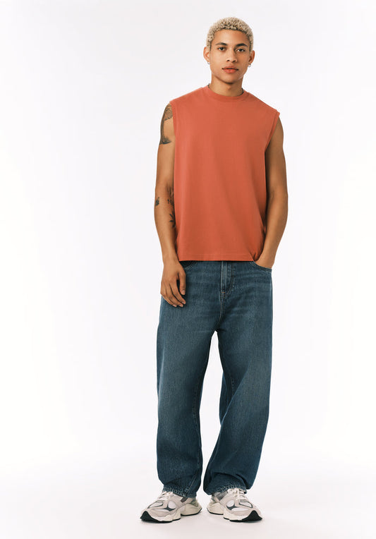 Buffalo Men Tanks Red Knit Tanks Soft And Breathable Jersey Knit Relaxed Fit