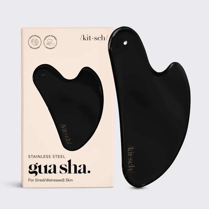 Kitsch Stainless Steel Gua Sha - Matte Black