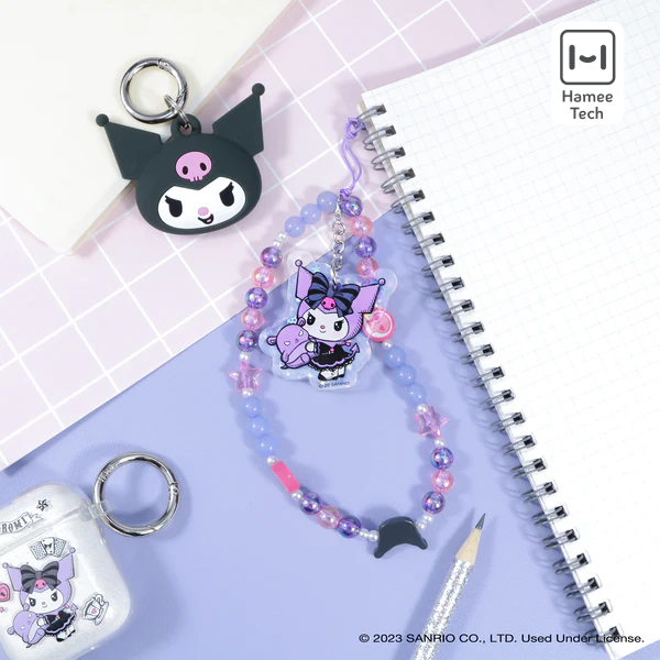 Kuromi Beaded Charm Mobile Phone Wrist Strap (Lolita Version) Accessory Hamee.com - Hamee US