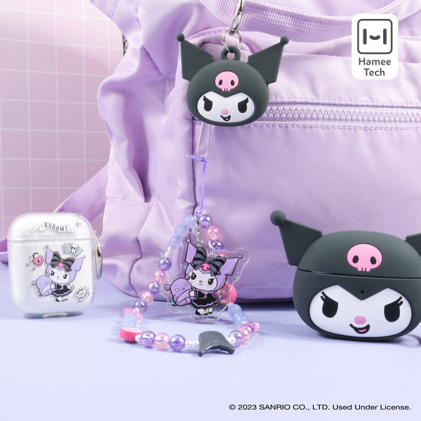 Kuromi Beaded Charm Mobile Phone Wrist Strap (Lolita Version) Accessory Hamee.com - Hamee US