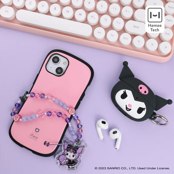 Kuromi Beaded Charm Mobile Phone Wrist Strap (Lolita Version) Accessory Hamee.com - Hamee US