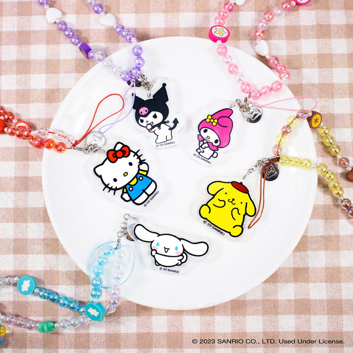 Kuromi Beaded Charm Mobile Phone Wrist Strap Accessory Hamee.com - Hamee US