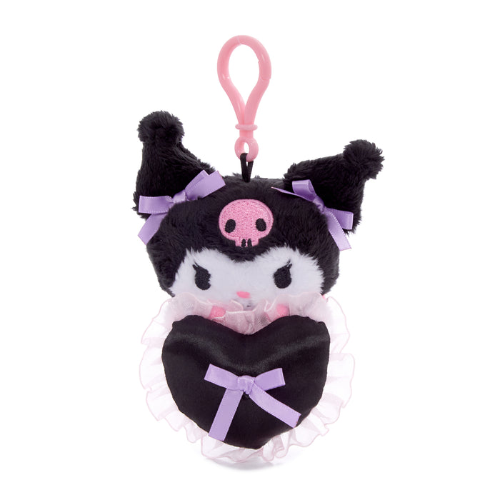 Kuromi Lovely Ribbons Mascot Clip Plush NAKAJIMA CORPORATION