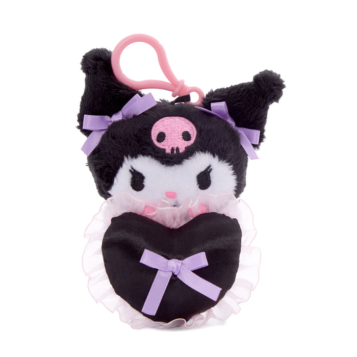 Kuromi Lovely Ribbons Mascot Clip Plush NAKAJIMA CORPORATION
