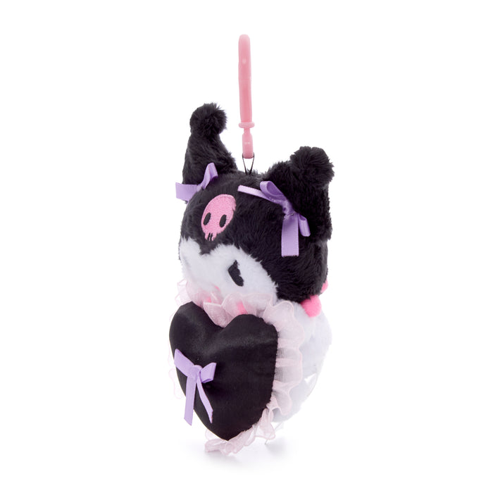 Kuromi Lovely Ribbons Mascot Clip Plush NAKAJIMA CORPORATION