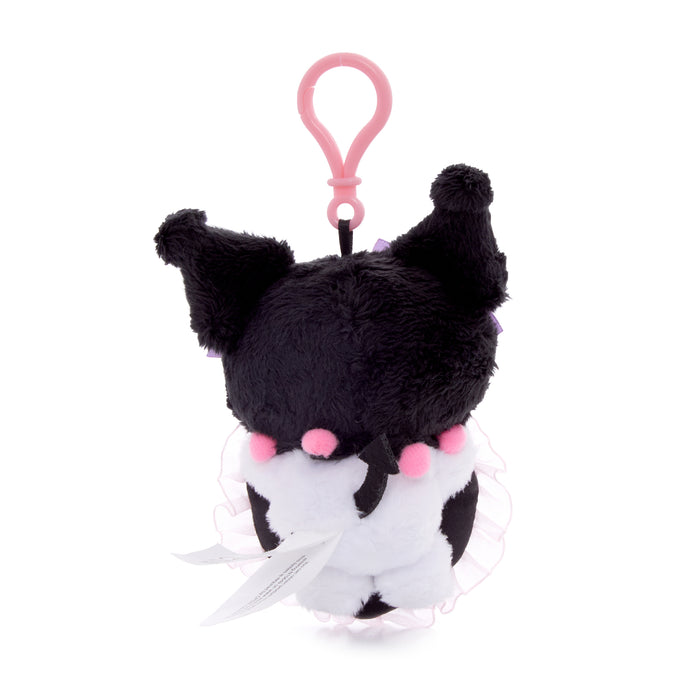 Kuromi Lovely Ribbons Mascot Clip Plush NAKAJIMA CORPORATION