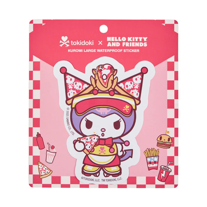 Kuromi x Tokidoki Large Sticker (Fast Food) Stationery TOKIDOKI