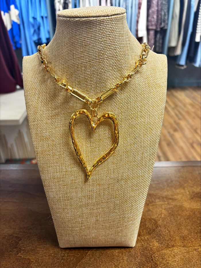 large heart necklace