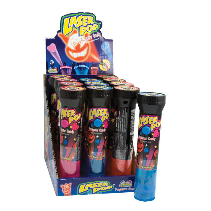 Laser Pop Toy Candy - 12ct