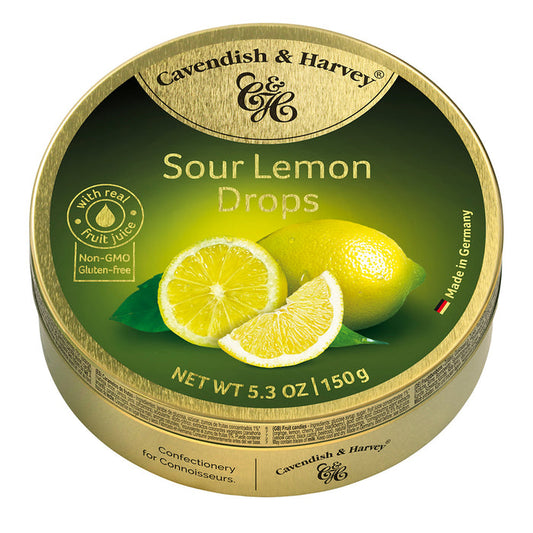 Lemon Cavendish & Harvey Drops - 12ct Tins