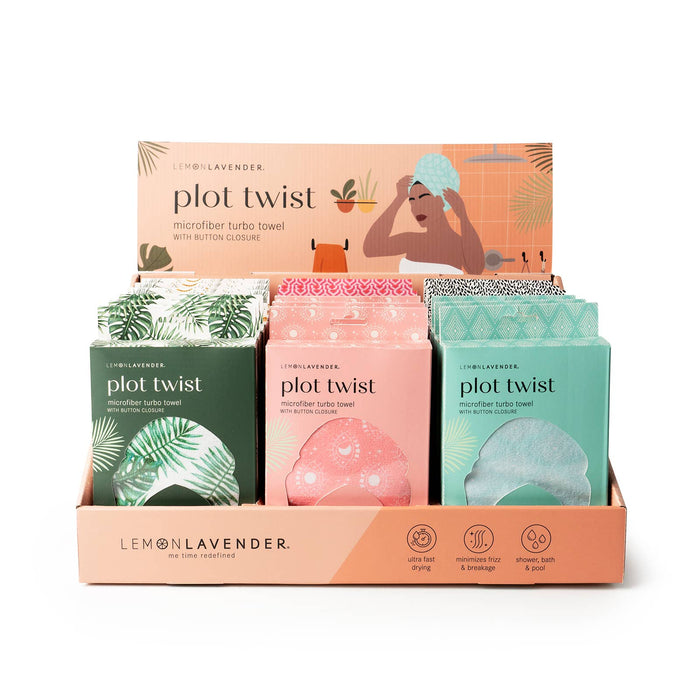 Lemon Lavender Plot Twist Turbo Towel NEW Assortment