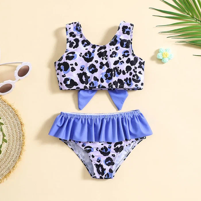 LEOPARD Purple Bowtie Bikini