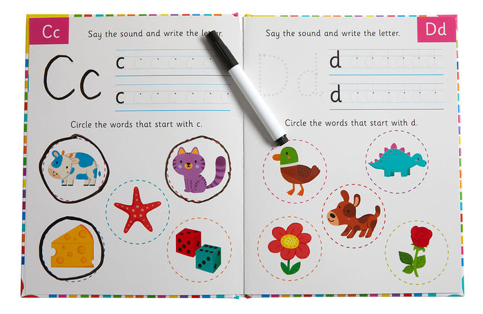 Let's Learn: First Alphabet Skills (Write and Wipe)