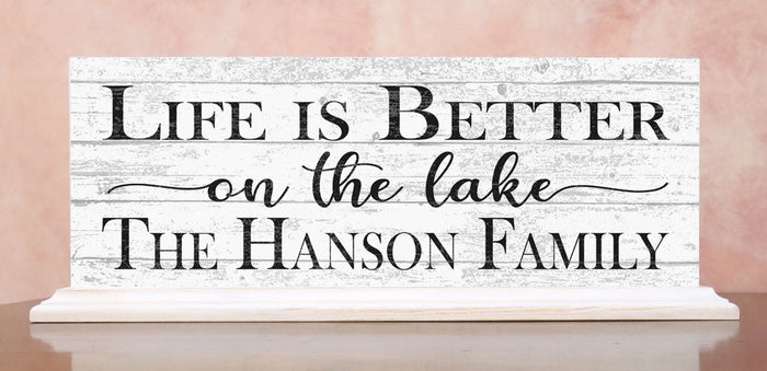 Lake House Name sign