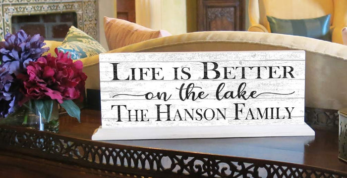 custom Lake house name sign