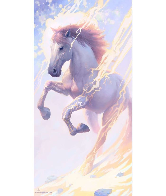 Lightning Spirit- CONVENTIONAL Fine Art Print - BoxWood Board Designs - 12" x 24" - - Awakening Print