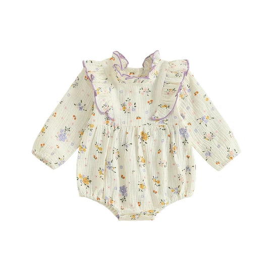 LILAH Floral Ruffle Romper