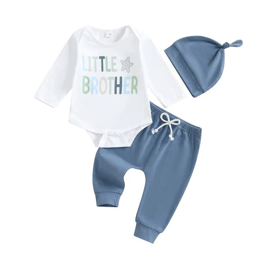 LITTLE BROTHER Blue Outfit with Beanie