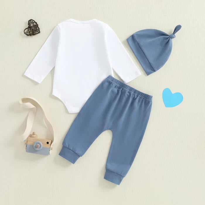LITTLE BROTHER Blue Outfit with Beanie