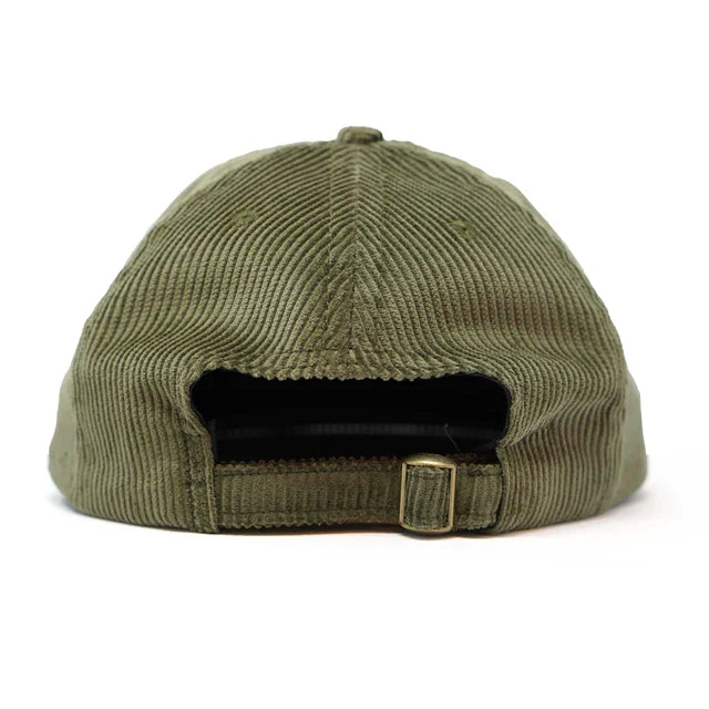 Long Bill Fuben Logo Hat -Olive Corduroy