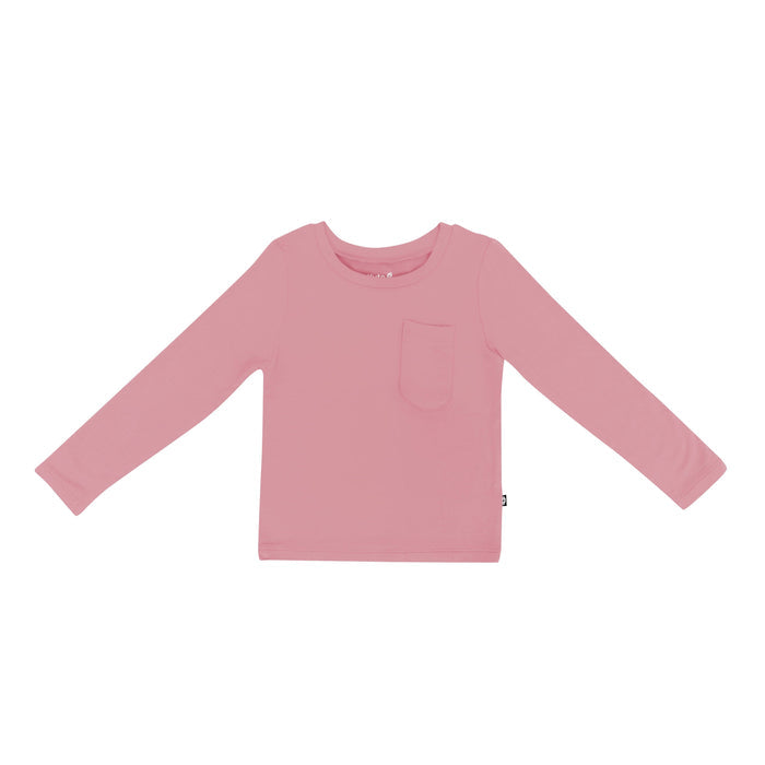 Kyte Baby Long Sleeve Toddler Crew Neck Tee in Apple Blossom
