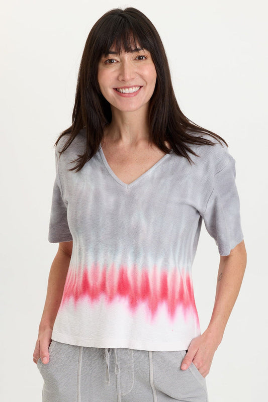 Wearables Lorn Crepe Knit V-Neck Tee