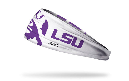 Louisiana State University: LSU Tiger Eye White Big Bang Lite Headband - View 1