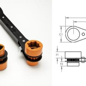 Lowell 100 Triple Dual End Distribution Lineman’s Wrench
