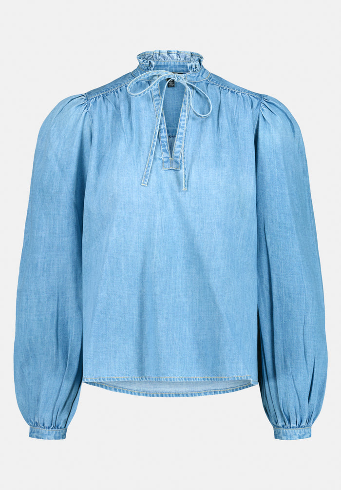 Buffalo Women Shirts Blue Woven Woven Long Sleeve