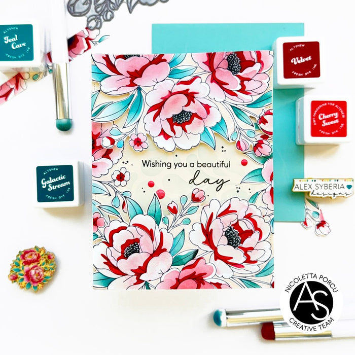 Lush Peony Bouquet Press + Hot Foil Plate & Stencil Bundle