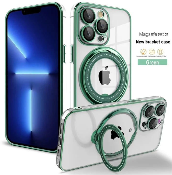Case & Holder / Green / For iPhone 13 Pro