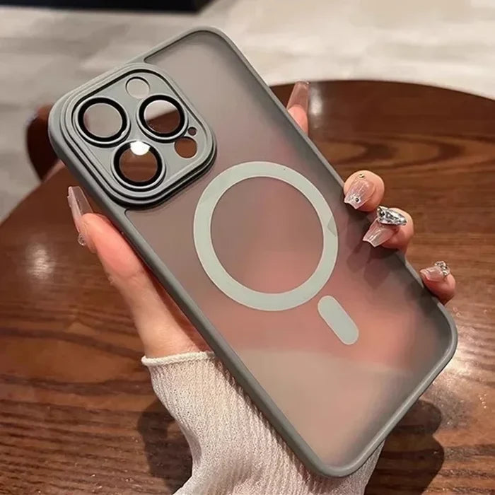 Gray phone case with MagSafe.