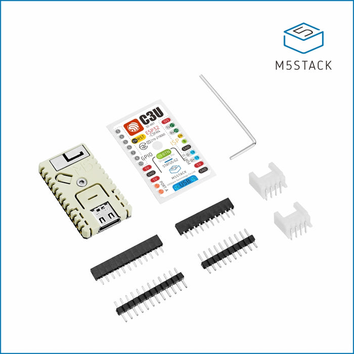 M5Stamp C3U Mate with Pin Headers - m5stack-store
