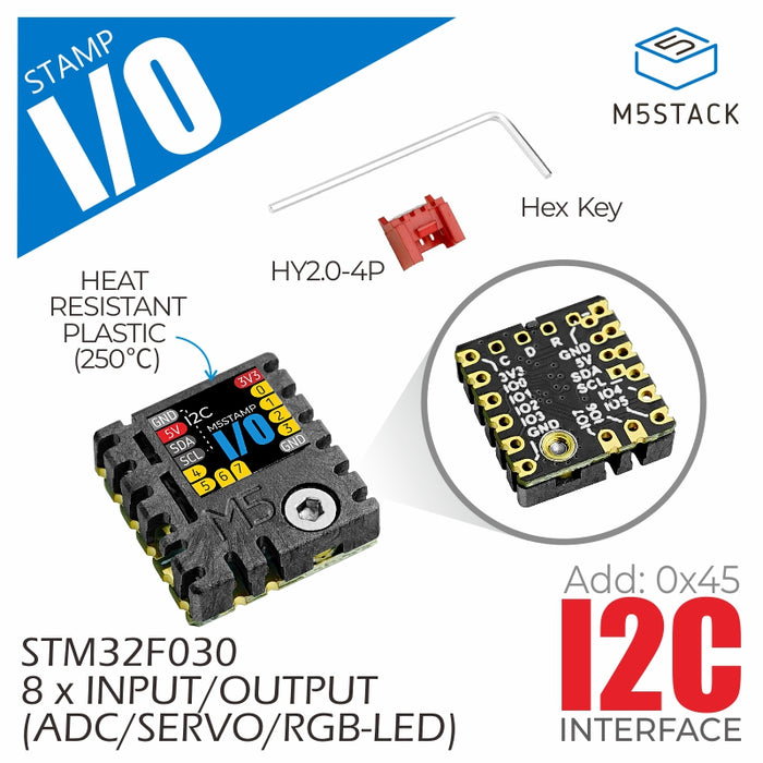 M5Stamp Extend I/O Module (STM32F0) - m5stack-store