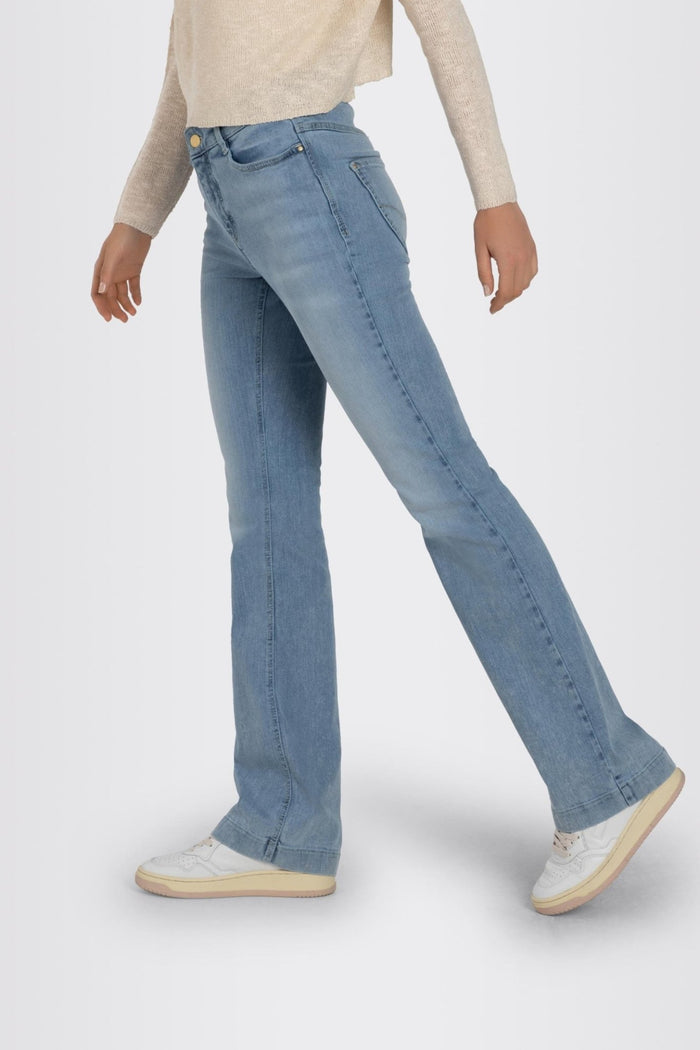 MAC Dream Bootcut Jeans Summer Blue Clouds Wash 5433 - 90 - 0358L - D215 - Dotique - Mac