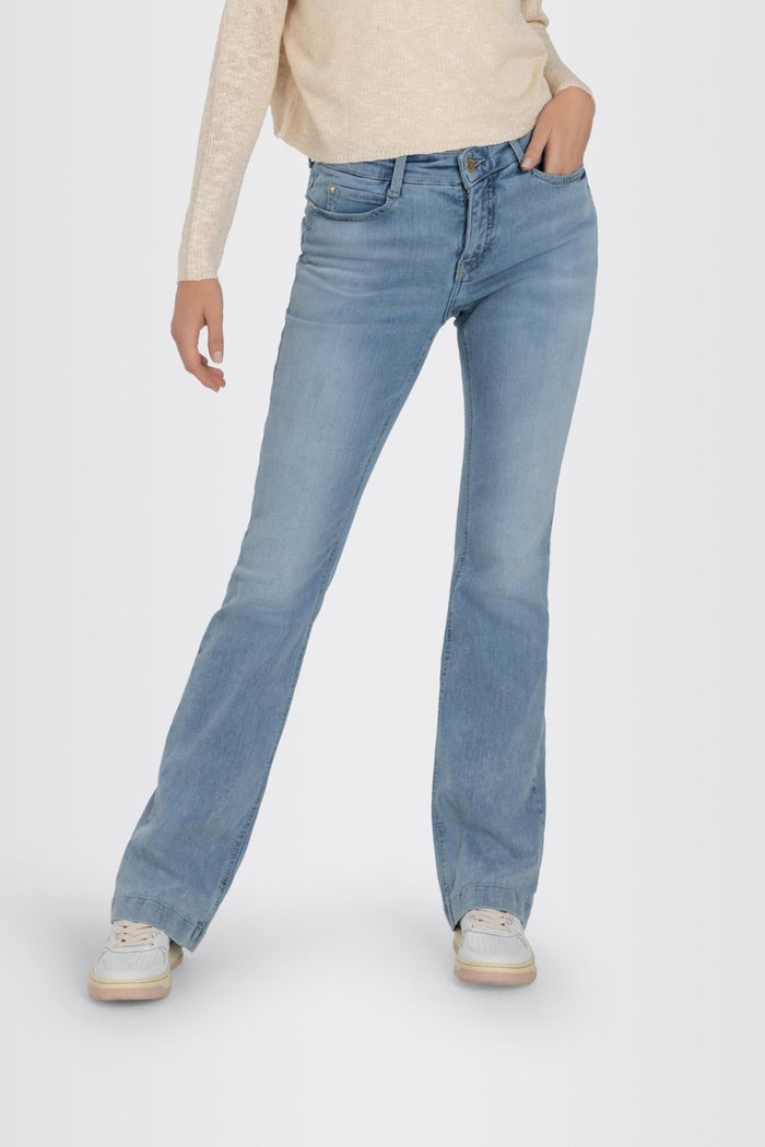 MAC Dream Bootcut Jeans Summer Blue Clouds Wash 5433 - 90 - 0358L - D215 - Dotique - Mac